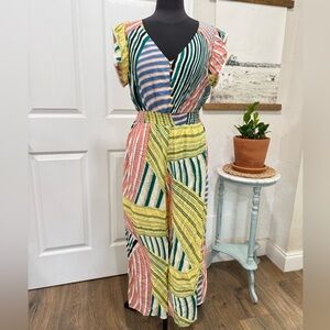 Colorful Striped Jumpsuit by THML